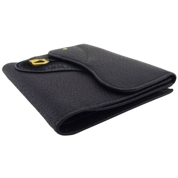 GUCCI W hook wallet leather x suede x gold Authentic Used - Picture 4 of 11